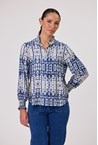 STELLA BLOUSE - batik blue